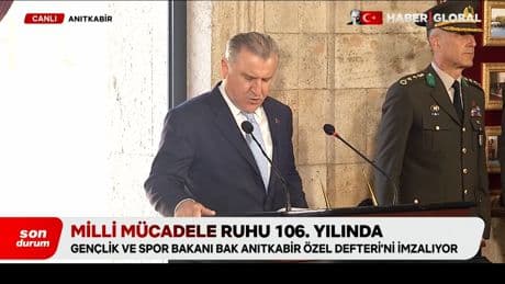 Milli Mücadele ruhu 106. yılında! Bakan Bak'tan Anıtkabir'de mesajlar
