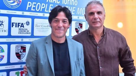 A Lein&igrave; l'incontro degli allenatori con il campione del mondo Camoranesi