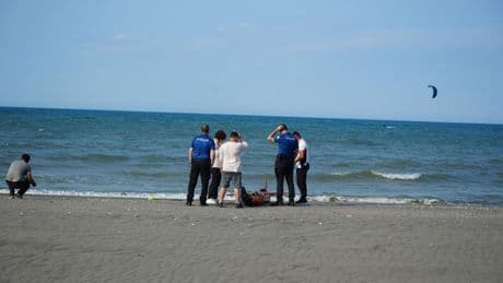 Şimşek İHA Samsun'da sahile vurdu