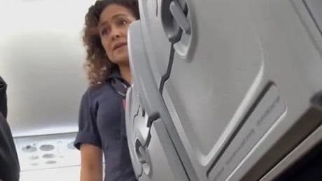 Rude plane passenger finds out what happens when you tell flight attendant 'shut up'