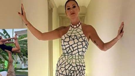 Pınar Altuğ'un yoga videosuna yorum yağdı! 'Yağmur bey kıskanmıyor mu?'