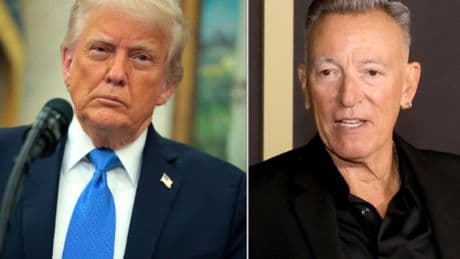 Trump posts fake video of him hitting Bruce Springsteen with a golf ball as their spat grows