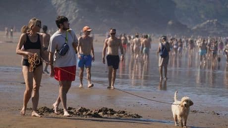 Vecinos de Sopela denuncian actos incívicos en la playa de Arriatera-Atxabiribil