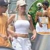 Zara McDermott and Louis Tomlinson can't keep their hands off each other as he cheekily grabs her bottom during romantic getaway to sun-soaked Costa Rica