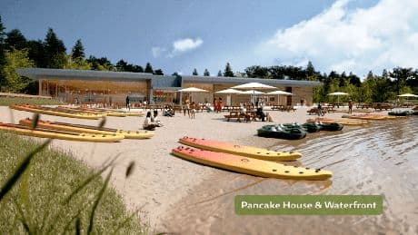 First pictures of UK’s brand new Center Parcs show off overwater lodges, tropical lazy river and ‘sports loch’