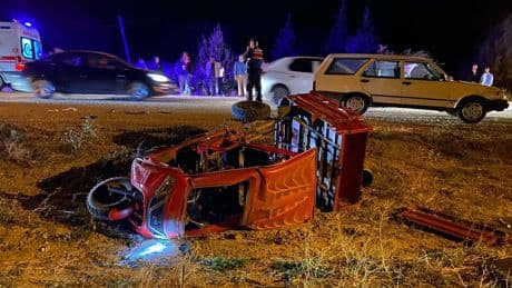 Kütahya’da aynı bölgede üç dakika arayla iki kaza: 1 yaralı