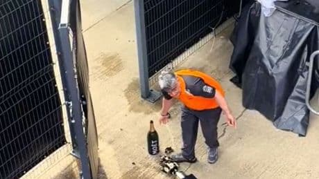 New footage shows how McLaren BROKE ‘priceless’ Lego F1 trophy after Lando Norris won British Grand Prix