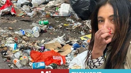 Birmingham bin strike hits 100 days as locals disinfect shoes and wade through rubbish