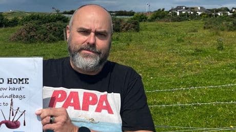 Lone protester slams Donald Trump at golf course with brutal Scottish insult