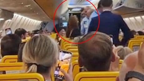 Ryanair flight diverted mid-air so police can remove 'disruptive' woman