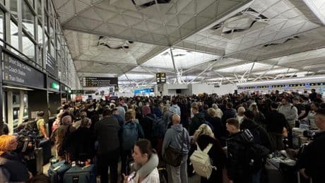 Major UK airport warns of flight delays after being hit by ‘ongoing IT issue’ as passengers urged to check journeys