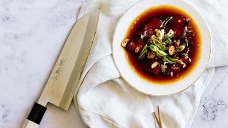 Tataki de sandía, una receta sin carne que te sorprenderá
