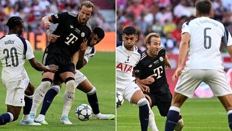 Harry Kane receives rude awakening on return to Tottenham Hotspur Stadium after being met with crunching tackles by former team-mate