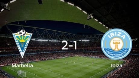El Marbella vence 2-1 en su estadio frente al Ibiza