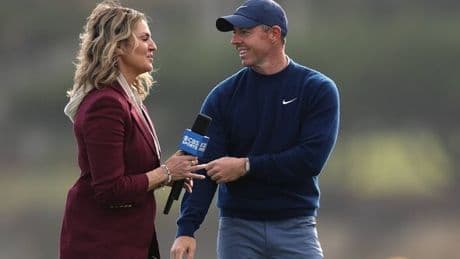 Amanda Balionis fires dig at Rory McIlroy during Bryson DeChambeau interview