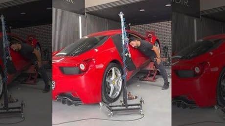 17 milyonluk Ferrari'yle kaza yaptı! Kısa süre önce yaptığı paylaşım gündem oldu