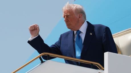 Trump gripes again about AF1 as he departs Middle East: ‘I leave now and get on a 42 year-old Boeing - but new ones are coming’