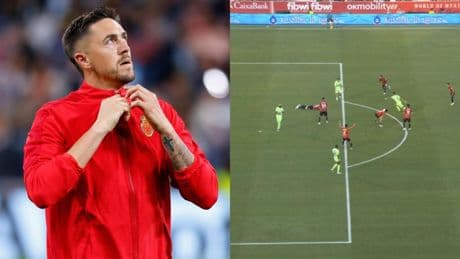El palo de Raíllo a Munuera Montero tras el gol de Ferran: "En cualquier choque paran el juego al segundo… menos aquí"