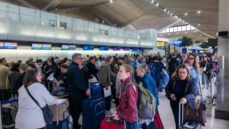 Trouble in the skies: Chaos at Newark airport has left fliers on edge as air traffic problems worsen