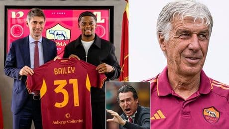 Aston Villa winger Leon Bailey joins Roma on loan with option to buy as out-of-favour Jamaica star looks to revive form in Serie A