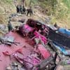 A passenger bus skids off a cliff in Sri Lanka, killing 15 and injuring 16 others