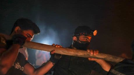 Photos of Syrian firefighters struggling with week-long fires