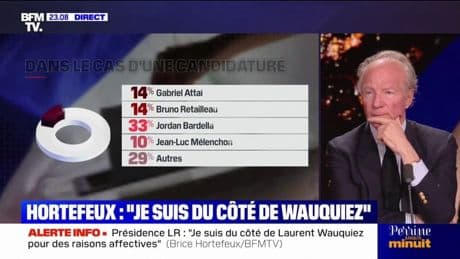 Présidentielle de 2027: "L'objectif est d'éviter à la France et Jean-Luc Mélenchon, et le candidat du Rassemblement national", affirme Brice Hortefeux, ancien ministre de l'Intérieur