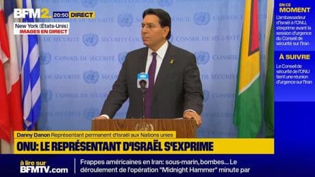 Frappes US en Iran: "un acte nécessaire et une décision courageuse", selon le représentant de l'Israël à l'ONU