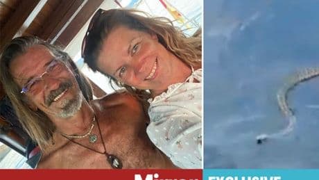 Watch as 6ft snake swims towards Ibiza couple in horror footage as plague gets bigger