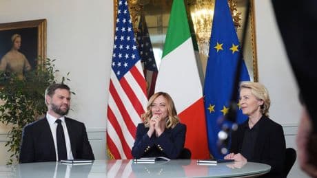 Italy's Meloni scores diplomatic win as 'bridge builder' by bringing US and EU to the same table