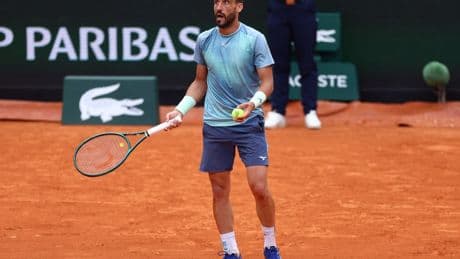 Moment stunned French Open star knocks out home favourite… but has no idea he’s won