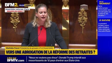 Réforme des retraites: LFI ne "renoncera jamais" à obtenir l'abrogation du texte