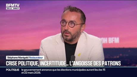 Crise politique: "Les oppositions ont montré leur parfaite incapacité à veiller à l'intérêt des Français", estime Stéphane Manigold, chef d'entreprise et restaurateur