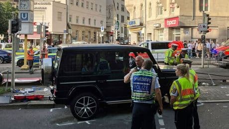 At least eight injured as SUV ploughs into pedestrians in horror crash