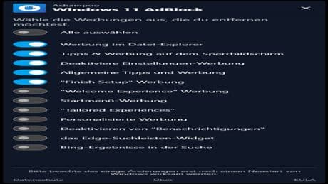 Ashampoo Windows 11 AdBlock