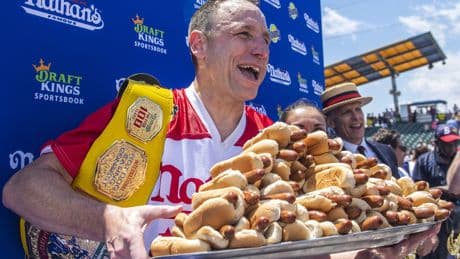 Joey Chestnut will return to the Coney Island hot dog contest after last year's beef