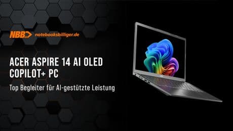 Acer Aspire 14 AI: Leistungsstarkes KI-Notebook zum Bestpreis bei notebooksbilliger.de