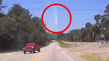 Mystery as flaming object spotted flying over several US states