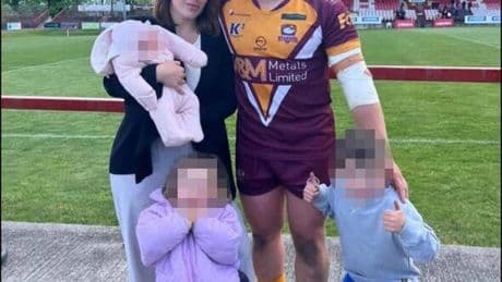 Rugby star missing as wife issues worrying plea in search for father of three