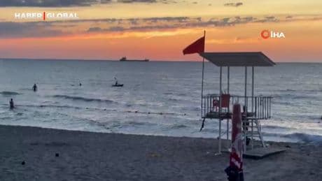 İnkumu'nda deniz akıntısı paniği