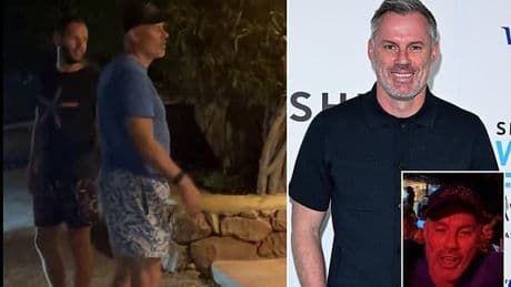 Jamie Carragher hilariously 'finds a way to win' after the Liverpool legend was denied entry to an Ibiza nightclub for wearing flip-flops