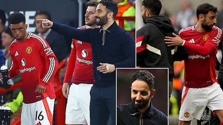 Ruben Amorim reveals his plans for squad rotation as Man United start preparing for the Europa League final against Tottenham