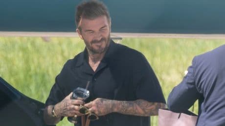 David Beckham lands in UK with family ahead of big 50th bash – with Brooklyn noticeably absent