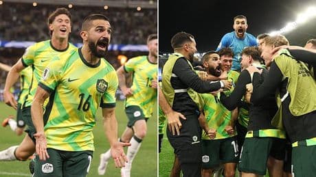 Socceroos star's dramatic last-gasp winner against Japan puts Tony Popovic's side on the verge of 2026 World Cup qualification