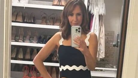 Alex Jones wows on The One Show with a slimming high-street illusion midi dress