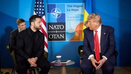 Zelensky suits up for Trump meeting and congratulates him on ‘successful operation’ on Iran