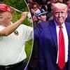 Trump golfs with college sports' most influential figures as president weighs move days after groundbreaking ruling