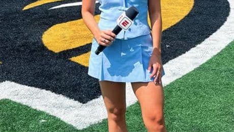 ESPN’s Taylor Davis goes viral over sideline rap video during college football game