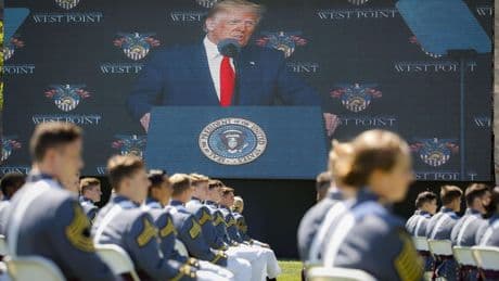 Trump is returning to West Point to speak at the U.S. Military Academy's graduation