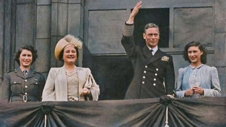 How the royals celebrated VE Day back in 1945